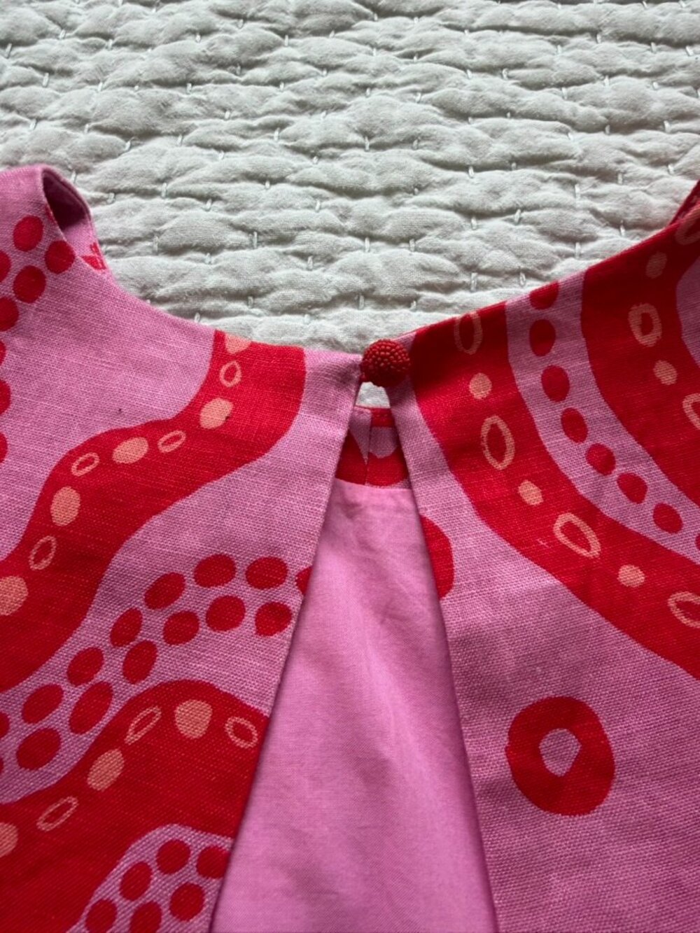 Farm Rio Octocool Octopus Linen Open Back Crop Top - Size M - Picture 5 of 8